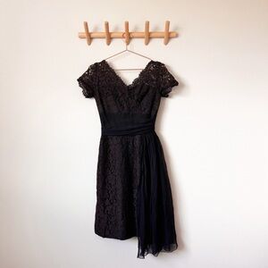 Vintage Norman Originals 1950’s Black Lace Dress